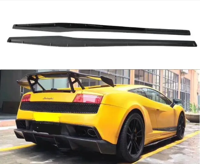 Body Kits For Lamborghini Gallardo LP550 LP560 LP570 2004-2012 Real Forged Carbon Fiber Side Skirts Aprons Extension Lip