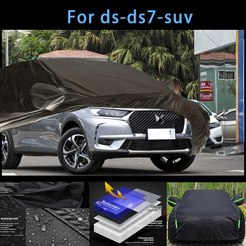 

For ds-ds7-suv Outdoor Protection Full Car Covers Snow Cover Sunshade Waterproof Dustproof Exterior Car accessories