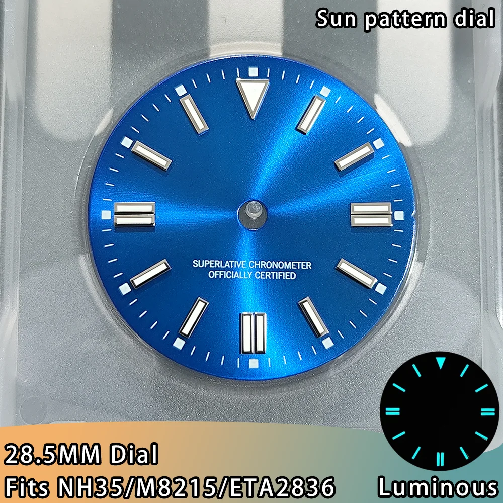 NH35 Dial NH35 28.5MM Dial For NH35 Watch Dial NH35 Movement Dial Accessories For NH35 M8215 ETA2836 Dial Multi-color Watch Dial