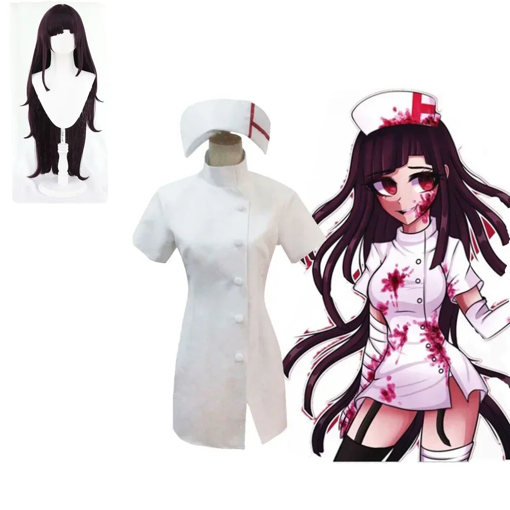 Danganronpa 3 Lati: Disperazione Mikan Tsumiki Cosplay Sexy Infermiera Uniforme Vestito Anime Cosplay Costume Costumi di Halloween Per Le Donne