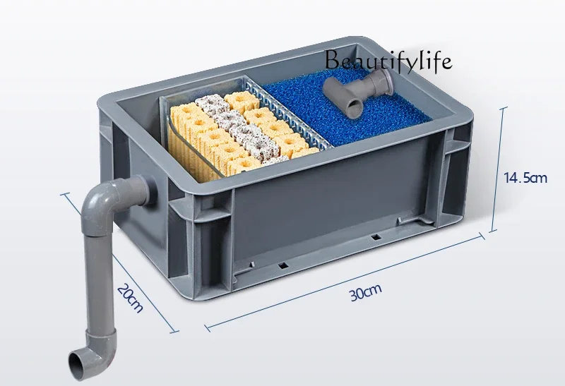 X Top Filter Fish Pond Water Circulation System Fish Pond Ecological Water Purification Equipment Pool Turnover Box Filter Box