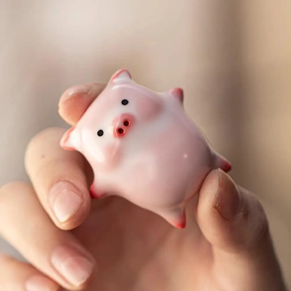 فقاعة تهب خنزير الشاي الحيوانات الأليفة سيلادون الصقيل فنجان الشاي الإبداعية Gongfu طقم شاي السيراميك الجدة الخزف البخور كوب هدية فريدة من نوعها #4