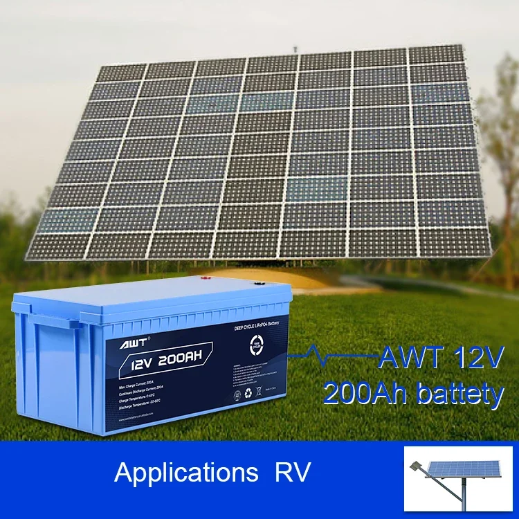 AWT 7000 ciclo profundo vida Po4 12v 24v 48v 100ah 200ah batería solar de iones de litio po4 24 voltios 200ah batería de carrito