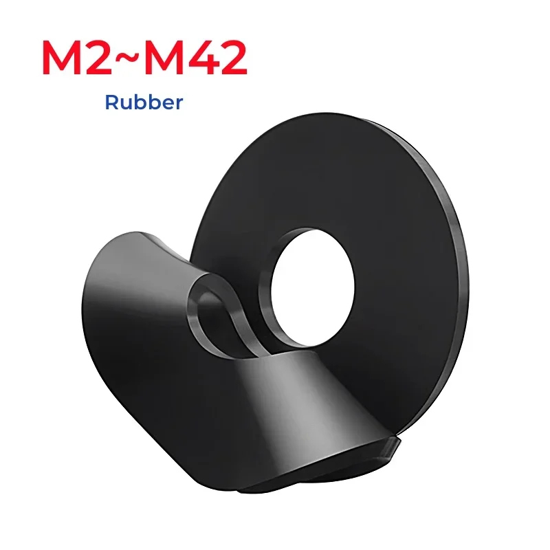 M2 M2.5 M3 M4 M5 M6 M7 M8 M10 M12 M13 M14 M15 ~ M42 Zwart Zacht Rubber Platte Ring Vliegtuig Spacer Isolatie Pakking Ring