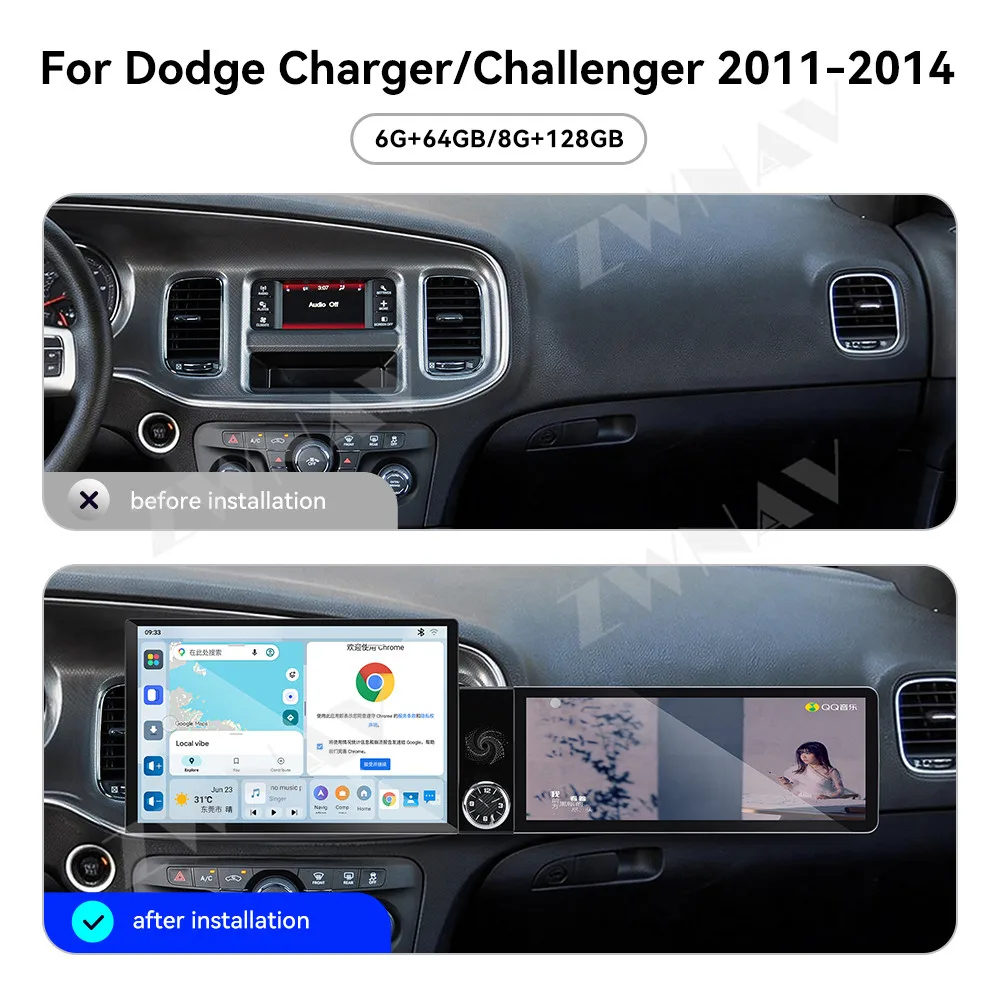 GPS Navi Android 15 Car Radio 13.1