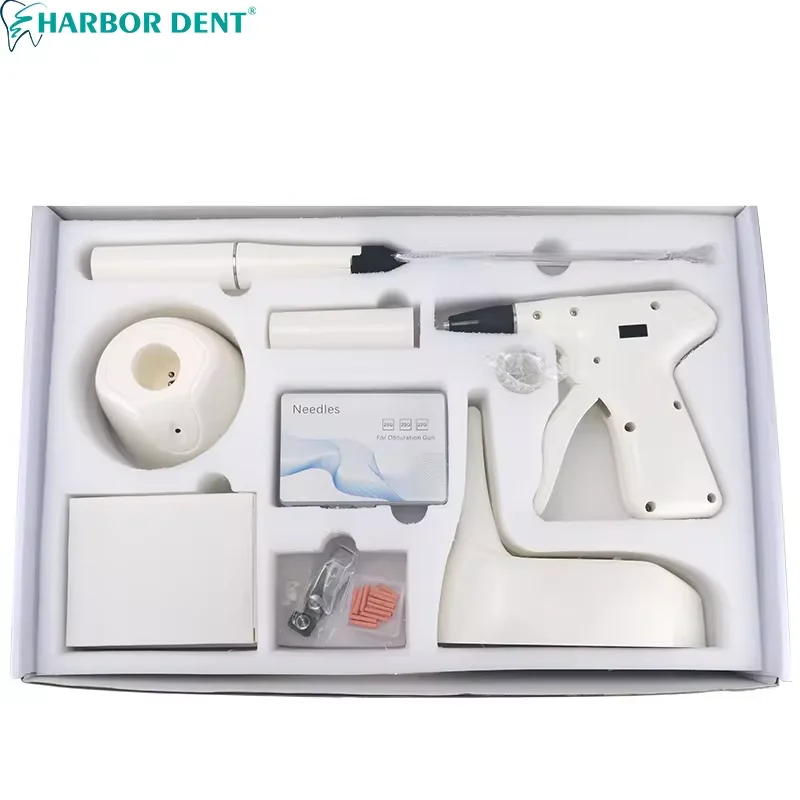 Dental Endodontic Gutta-percha Obturation Gun System  4 Heating Temperature  Pen Tips  Wireless Dentist handle 3D Filling Tool