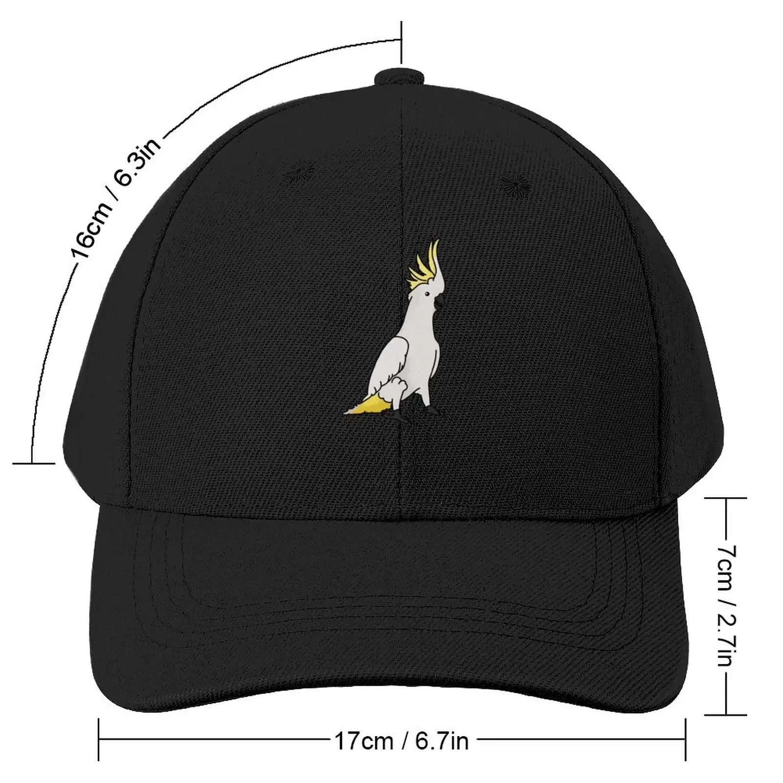 Sulphur Cockatoo Baseball Cap funny hat derby hat Luxury Brand Women's Beach Visor Men's