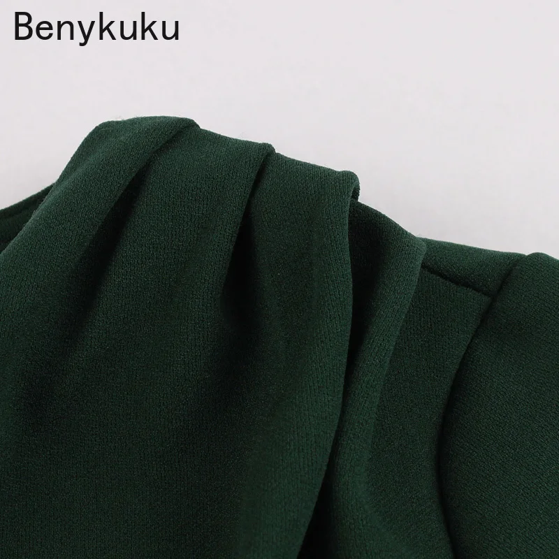 1950s Vintage Green Wrap Dress A Line Swing High Waist Ruched V Neck 4XL Plus Size Women Dresses Summer Elegant Party Midi Dress