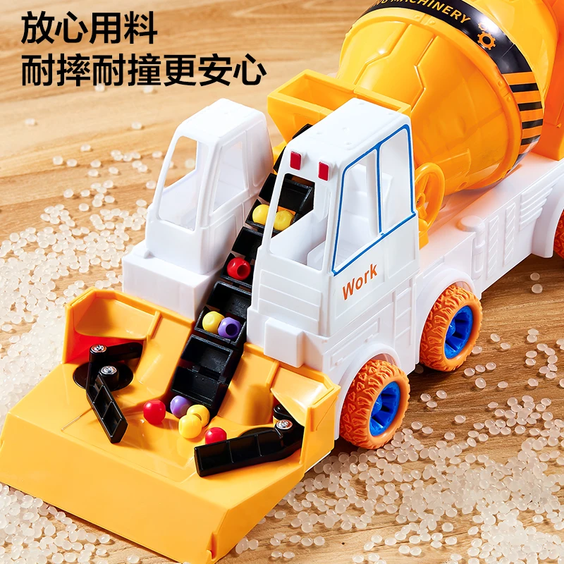 Children's engineering toy car, toy garbage truck, dump truck, mixer truck, inertia truck, children's car