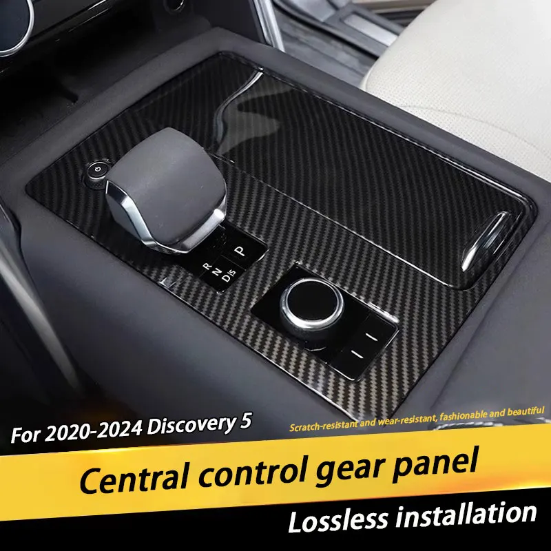 Car Interior Modification Central Control Gear Panel Protection Frame Gear Head Cover For Land Rover Discovery 5 L462 2021-2024