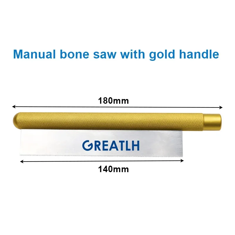 GREATLH Bone Saw Ultra-thin Saw Blade Hand-held Manual Bone Saw 18cm Orthopedic Veterinary Instrument