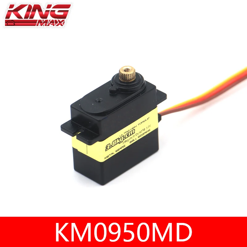 Kingmax KM0940MD KM0950MD Digital Metal Servo Iron Core Waterproof 13g/17g Rudder Steering for RC Airplanes Fixed Wing DIY