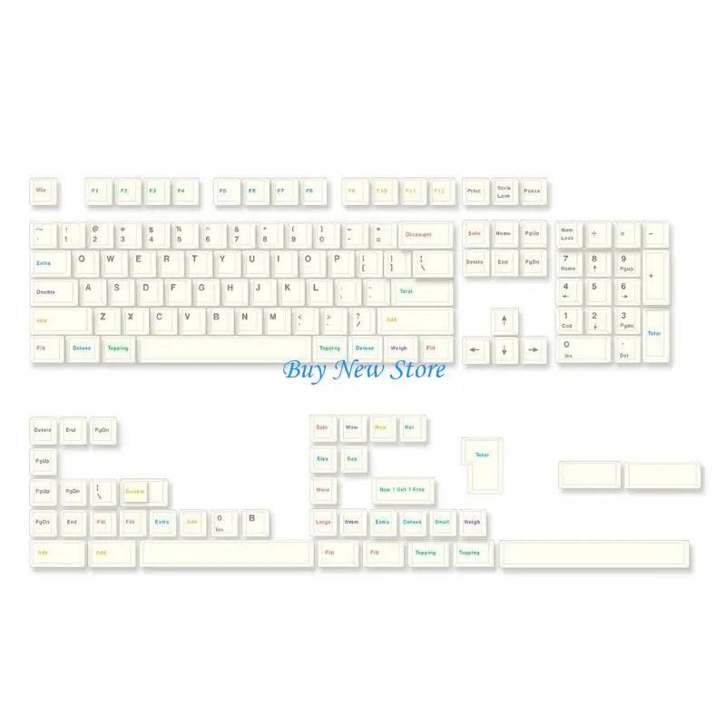 

20CE Retro-145 Keycaps PBT Cherry Keycaps Wear Resistant PBT Heat-Sublimation Keycap