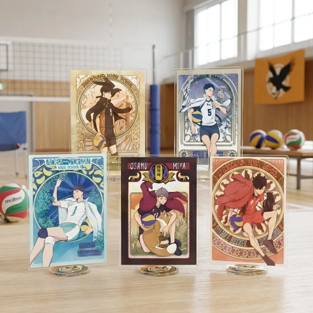 Anime Haikyuu Acrylic Stand Keychain 15CM Hajime Iwaizumi Tohru Oikawa Kei Tsukishima Desktop Ornament Fan Merchandise