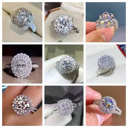 Gorgeous Gold Color Bridal Wedding Rings Full Cubic Zirconia Brilliant Lady Party Accessories High-quality Women Jewelry