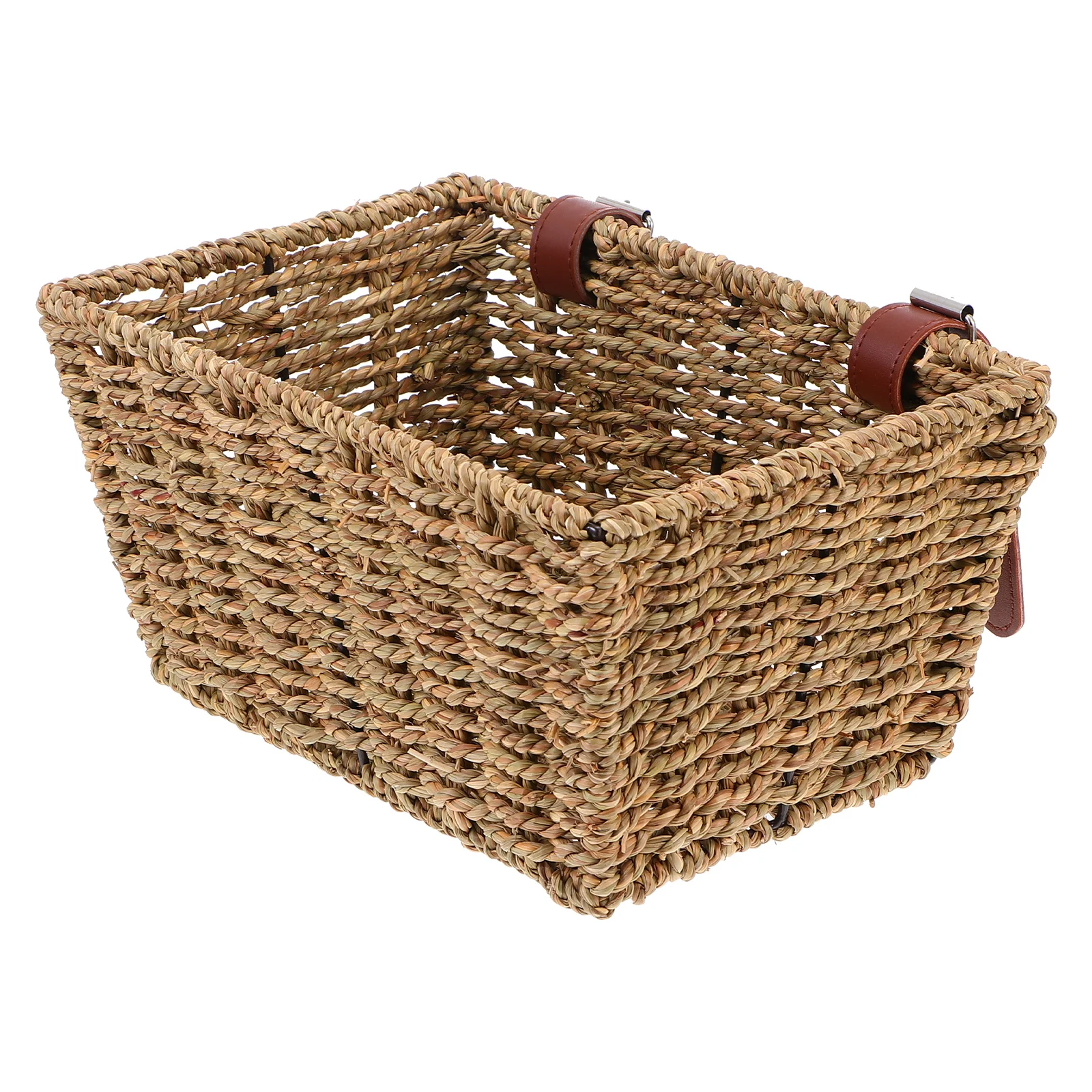 

Small Bicycle Basket Women's Adult Bike Front Wrought Iron Balance Weaving Craft