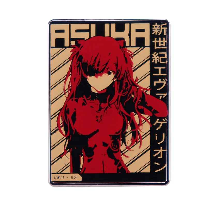 Anime EVA-01 Anime Lapel Pins Backpack Jeans Enamel Brooch Women Fashion Jewelry Gifts Cartoon Badges