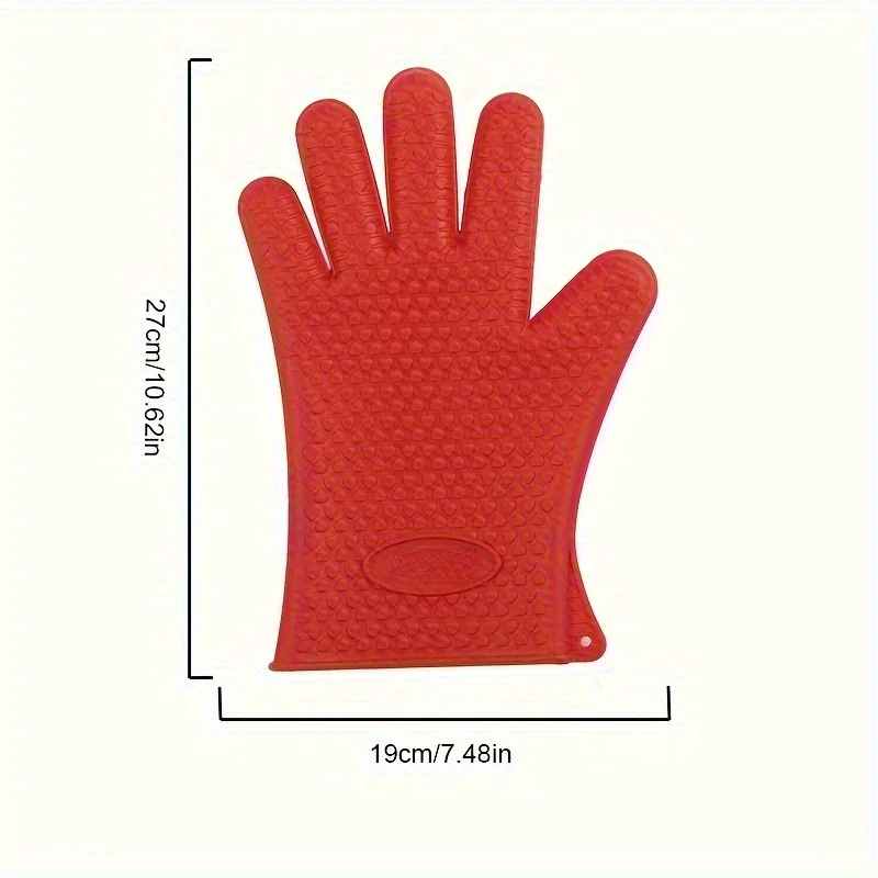 Chefaith Silicone Kitchen Gloves - Heat Resistant, Waterproof & Alcohol-Free For Cooking, Bbq, Oven Use &  Cleaning