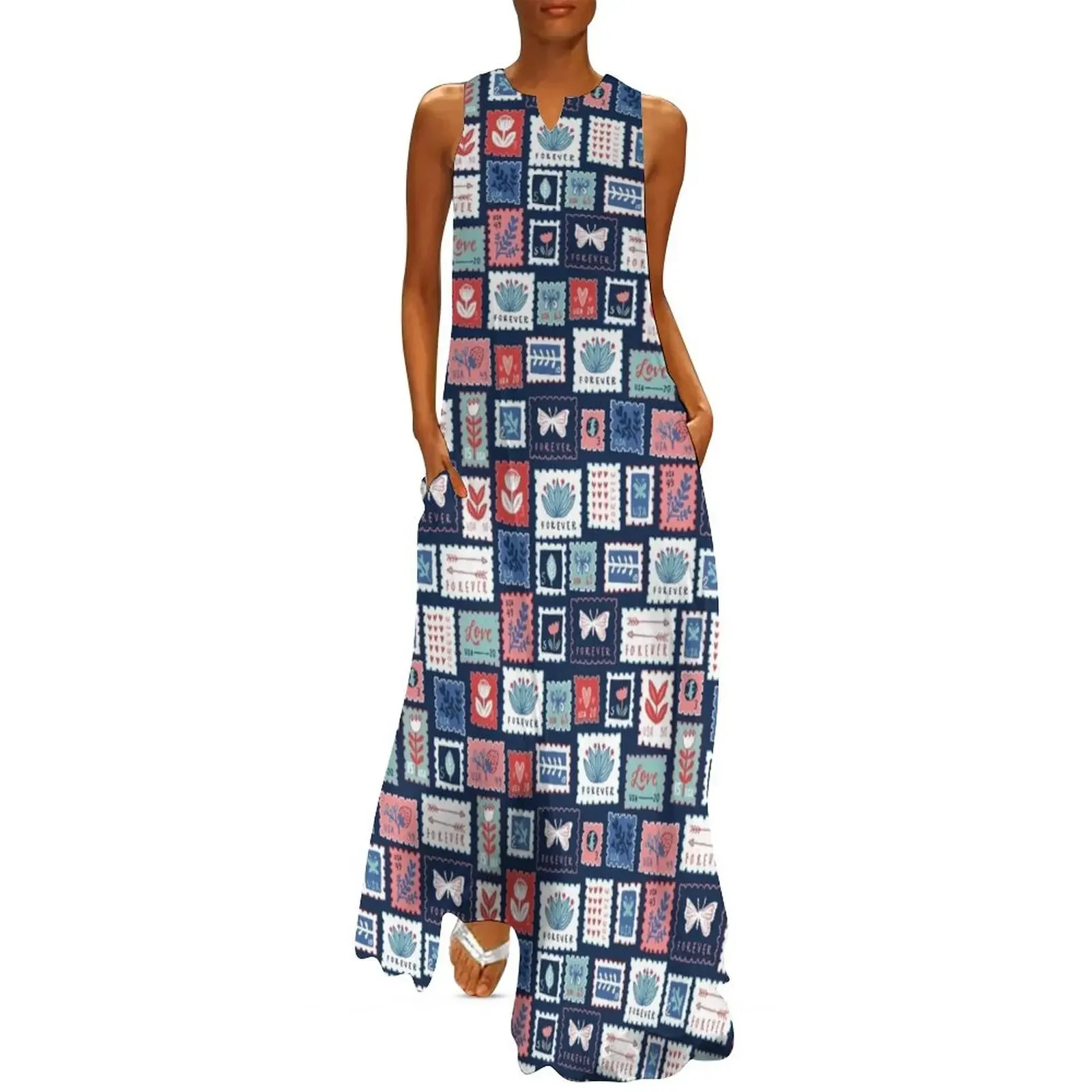 

FOREVER STAMPS Long Dress summer clothes women's luxury party dress Dress