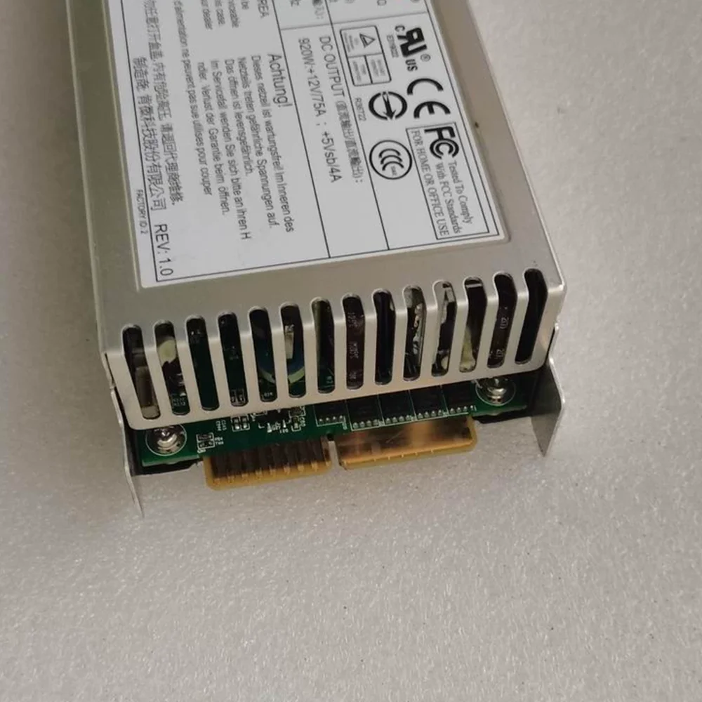 Original 90% New For Supermicro PWS-920P-SQ PWS-920-1R 920W Server Power Supply Redundant Power Module
