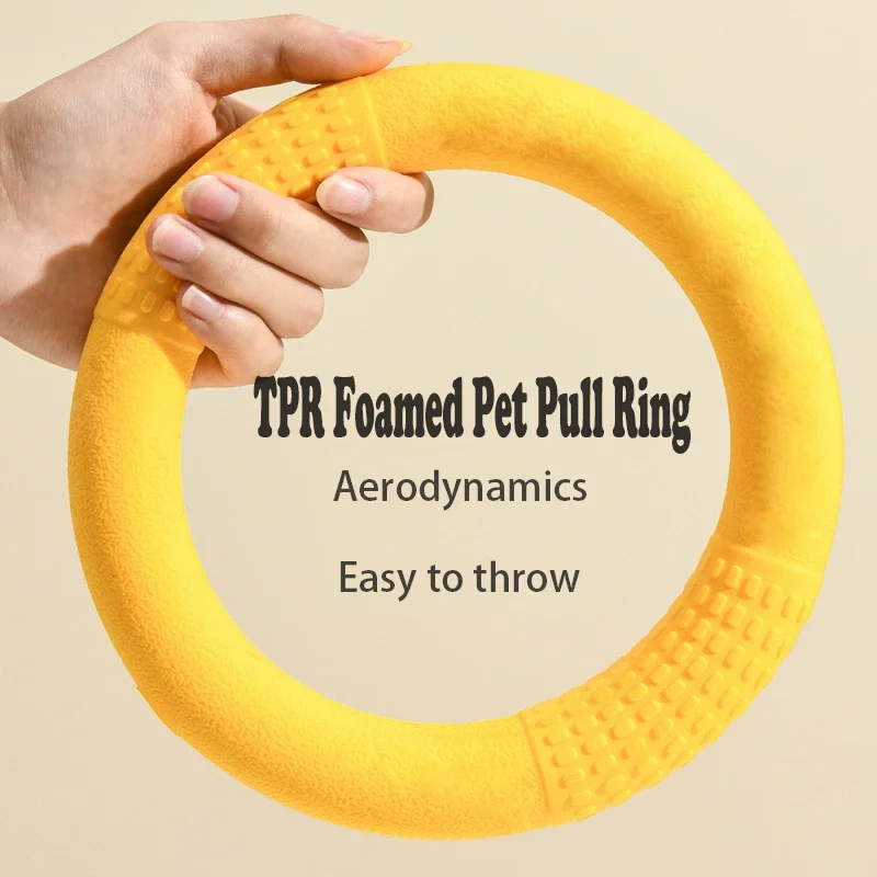 Juguete de Anillo de Tracción para Perros de TPR Suave Resistente a Mordeduras, Anillo de Entrenamiento Interactivo Flotante para la Limpieza de Dientes de Perros, Juguete para Mascotas Resistente a Mordeduras Molares