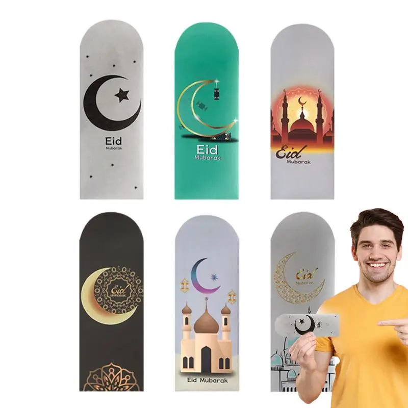 Enveloppes Horizontales Rouges pour l'Aïd, 6 Pièces, 7x3.2 Pouces, Sac d'Argent pour Festival