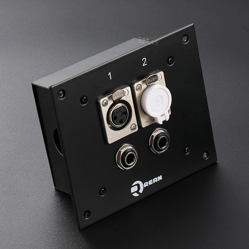 NEUTRIK's REAN Wall Audio Junction Box Stage Recording Studio 2 4 6 8 10 Way XLR to 6.35 XLR 3 Pore Jack Female to Female / Male