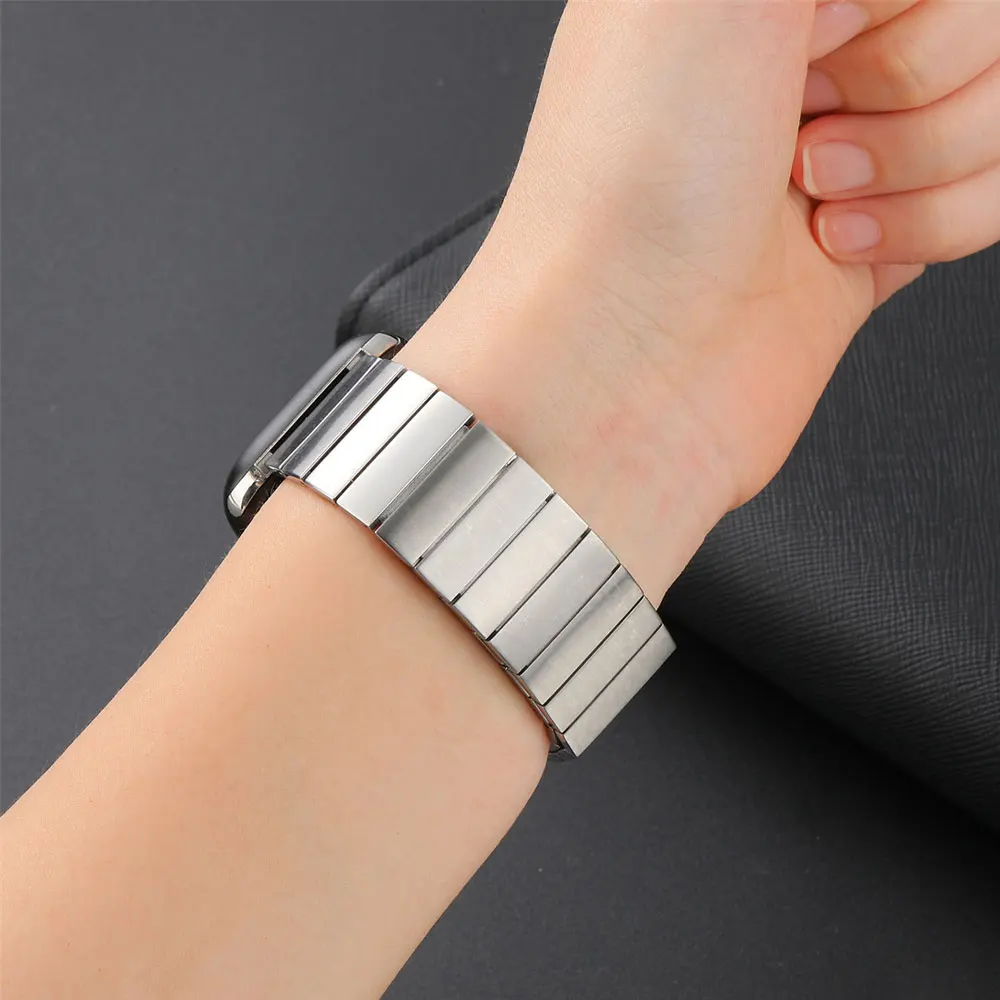 Magnetic steel strip For Apple Watch Ultra band 49mm 8 7 6 5 4 se 45mm 41mm 44mm 40mm Stainless Steel strap for iwatch 42mm 38mm
