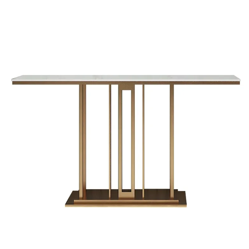 Modern simple light luxury marble entrance table, hotel clubhouse corridor entrance platform entrance lobby