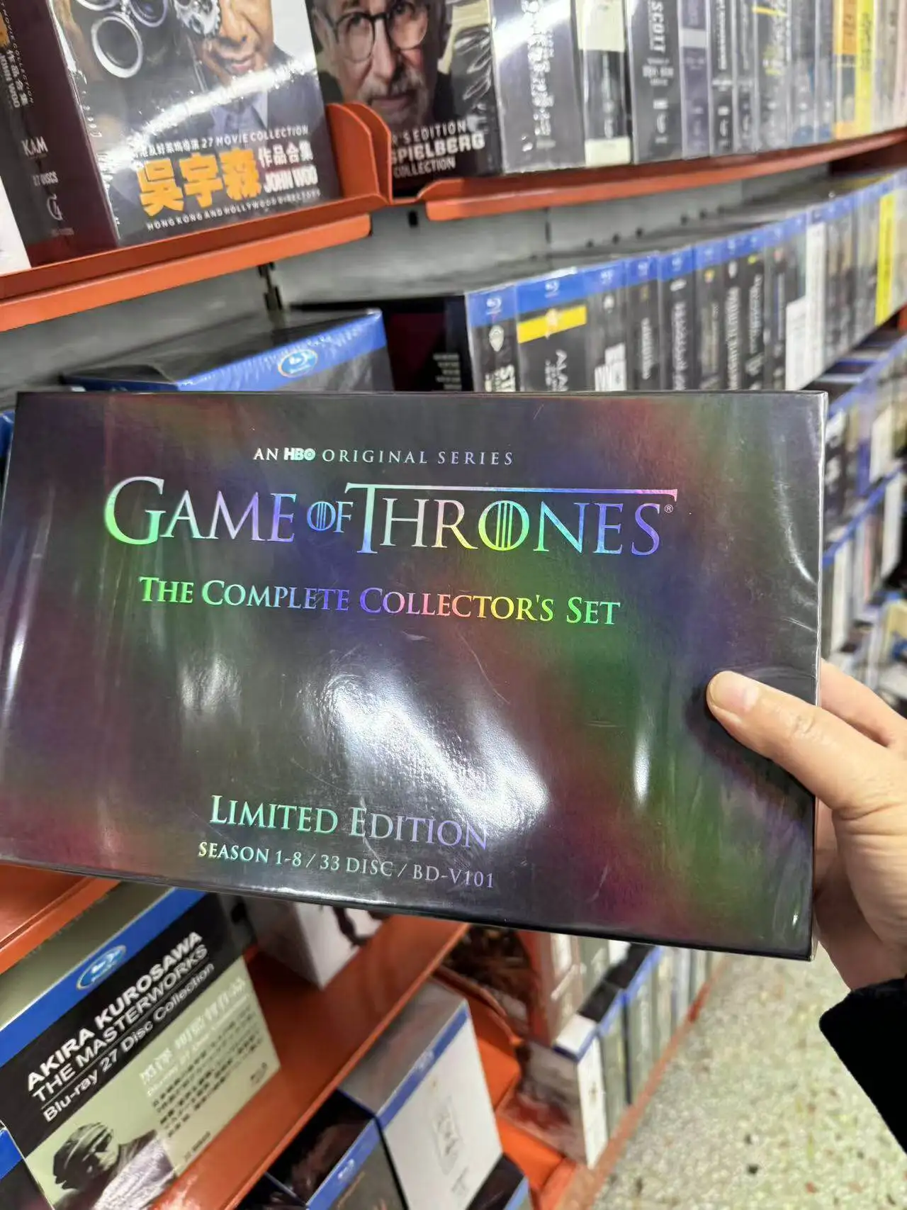 Blu ray Ultra HD Game of Thrones Seasons 1 8 Box Set 33 Discs for All Region Players