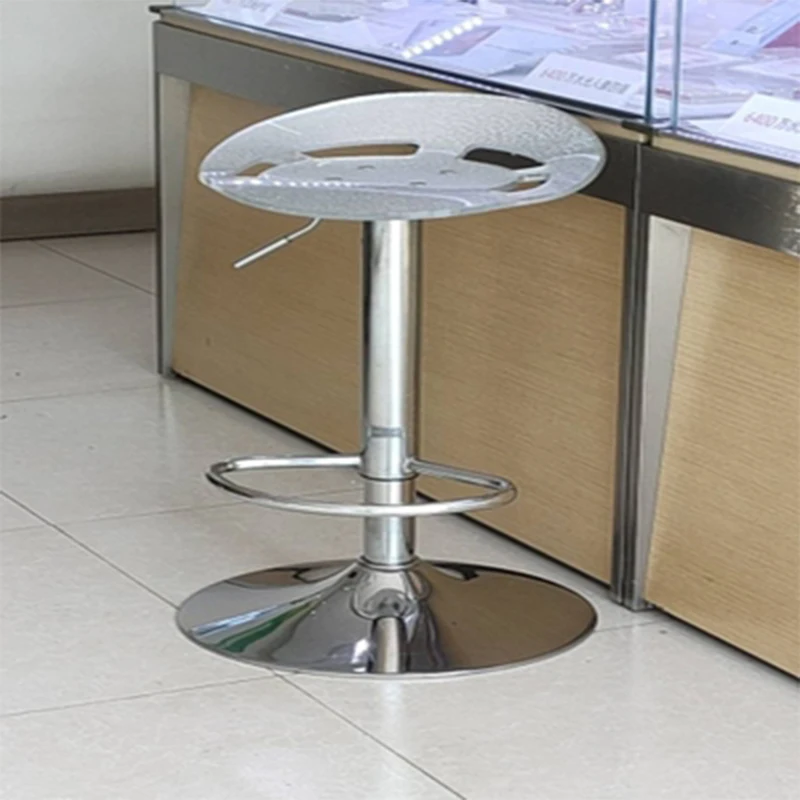 Fashion Simple Acrylic Bar Chair Counter Home Rotating Lift Chair Front Desk Chair High Stool.