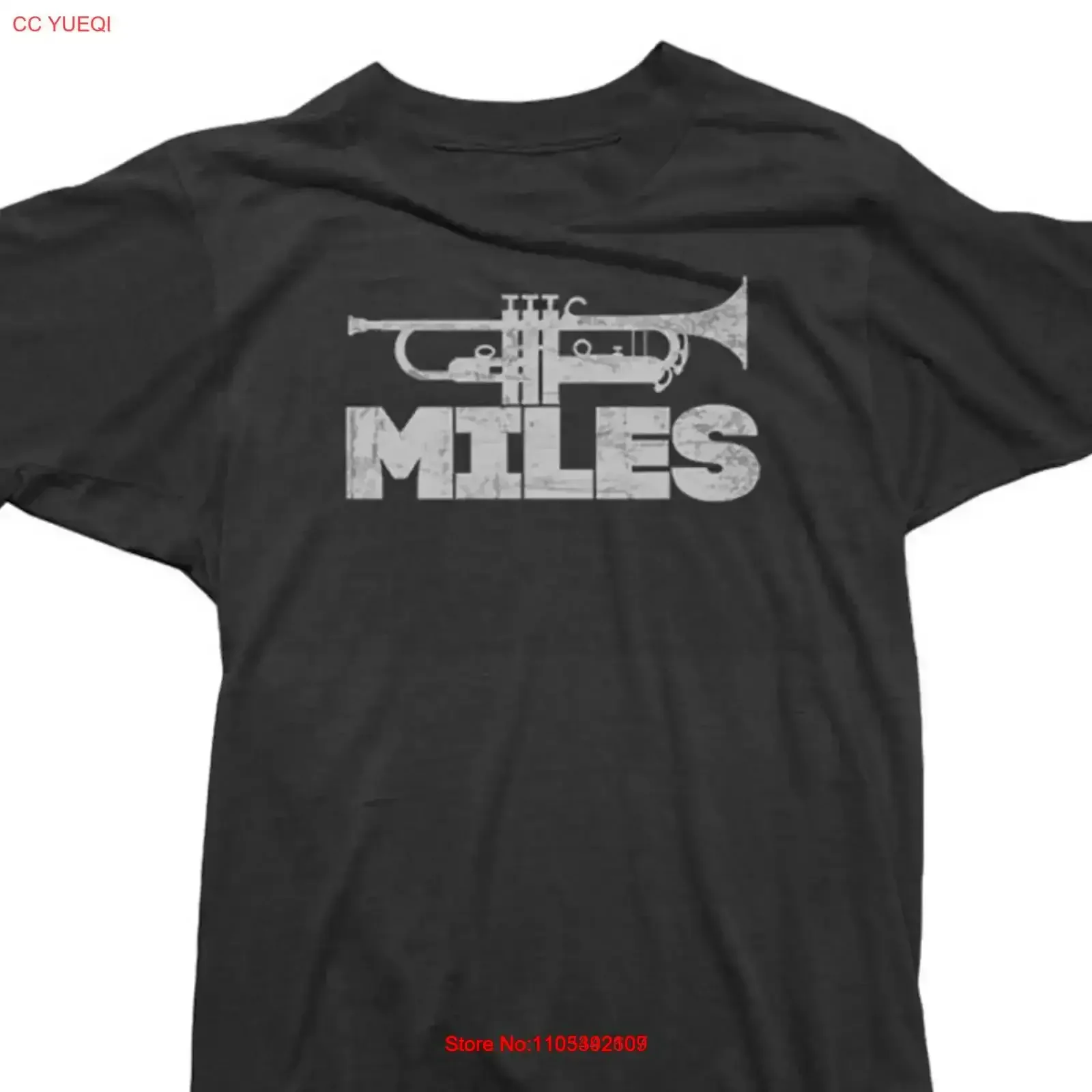 Miles Davis Womens T Shirt Trumpet Logo Officially Licensed Organic Cotton vintage Washed Comfortable Breathable vintage