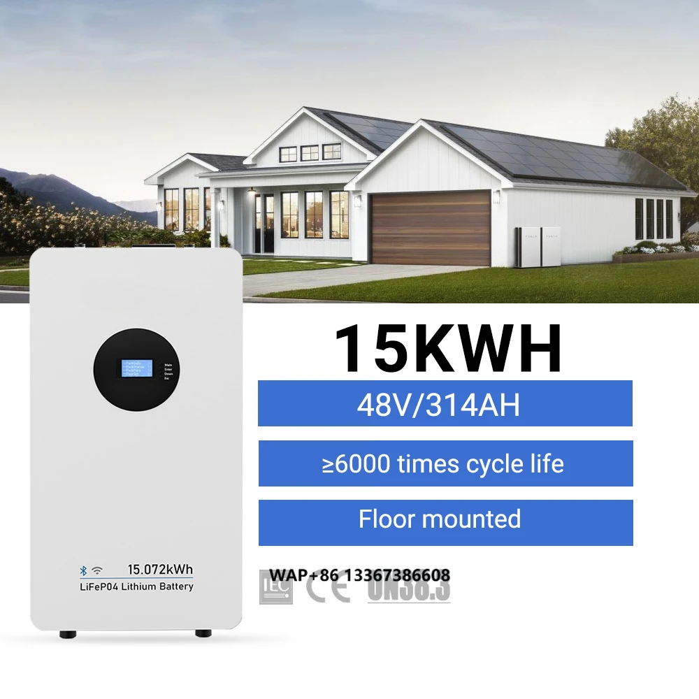 Lovsun 15KWH  Floor Mounted Large Capacity 314Ah Solar Energy Storage System 48V Lithium Battery Home Storage