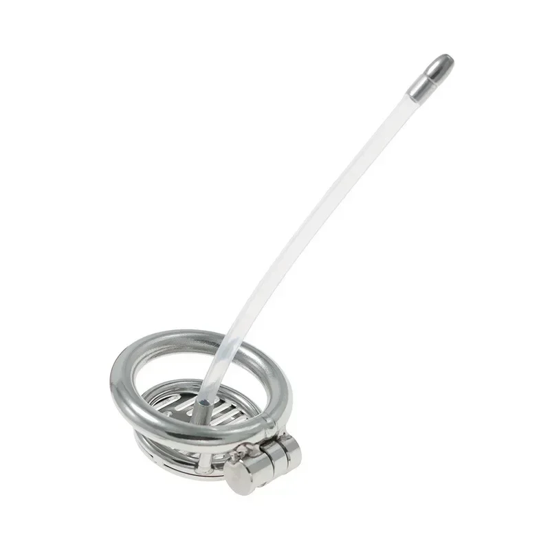 قفل العفة المعدنية المثيرة عبودية العفة جهاز قسطرة الإحليل موسع الجنس لعب الذكور كيس الصفن عبودية قفص القضيب قفل القضيب