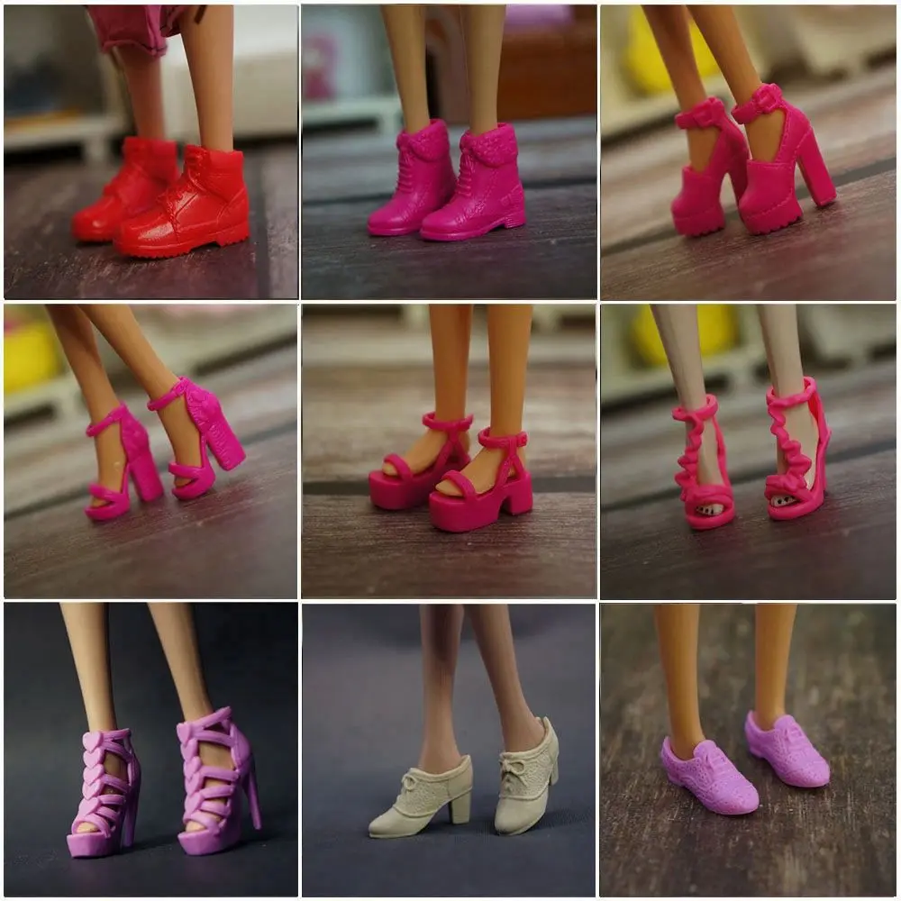 39 Styles Foot Length 2.2cm Fashion Long Knees Boots Hero Dolls Boot Accessories  Shoes Socks