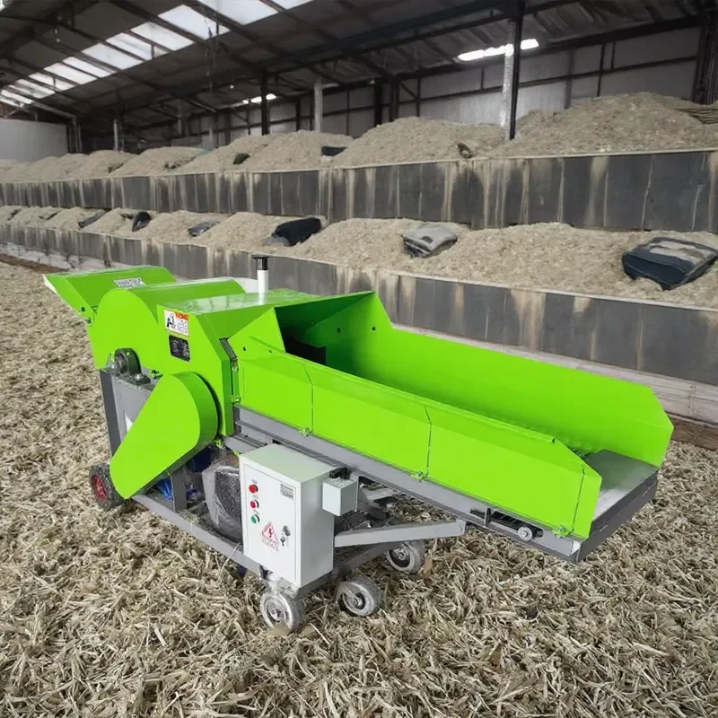 Factory Animal Feed Straw Chopper Corn Stalk Forage Silage Shredder Crusher Farm Grass Chaff Cutter Grinder Cutting Machine