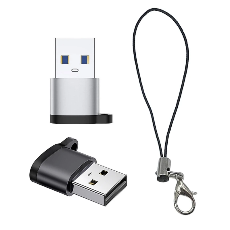 USB2.0 Type C to USB A Connectors, High Performances Data and Charging Adapter, Wide Compatibility for Mobile Devices