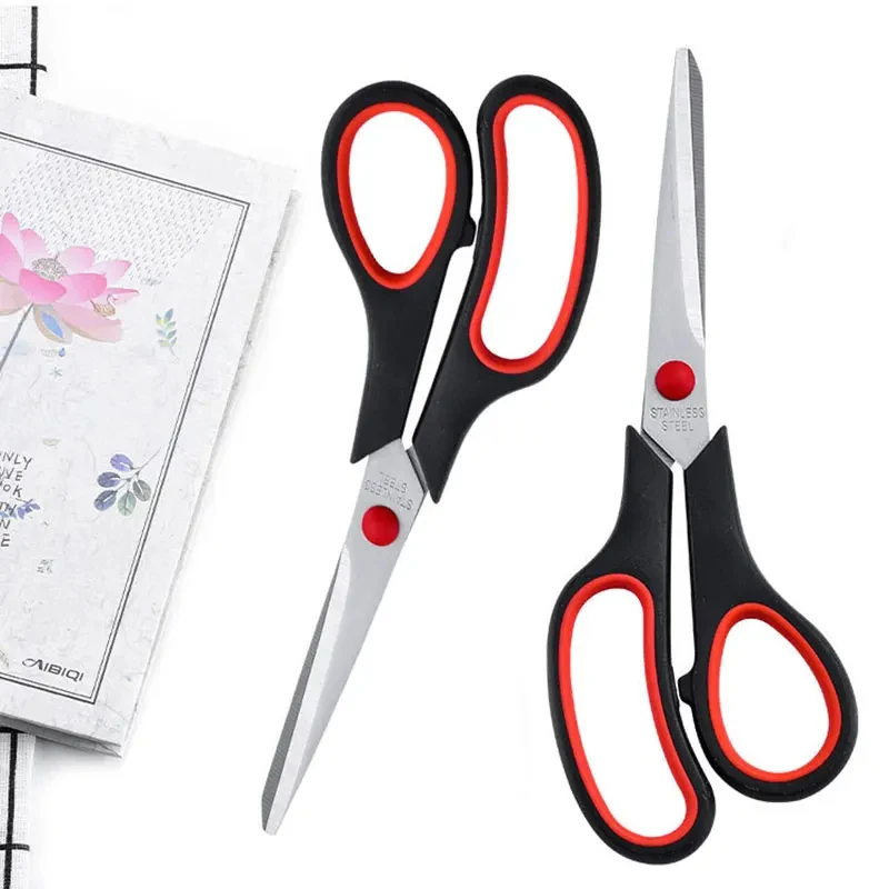 مقص الخياطة شفرة فولاذية غير قابلة للصدأ تصميم آمن القاطع لألبوم اليوميات الفنية الجميلة أدوات مكتبية مستلزمات طلاب المدارس