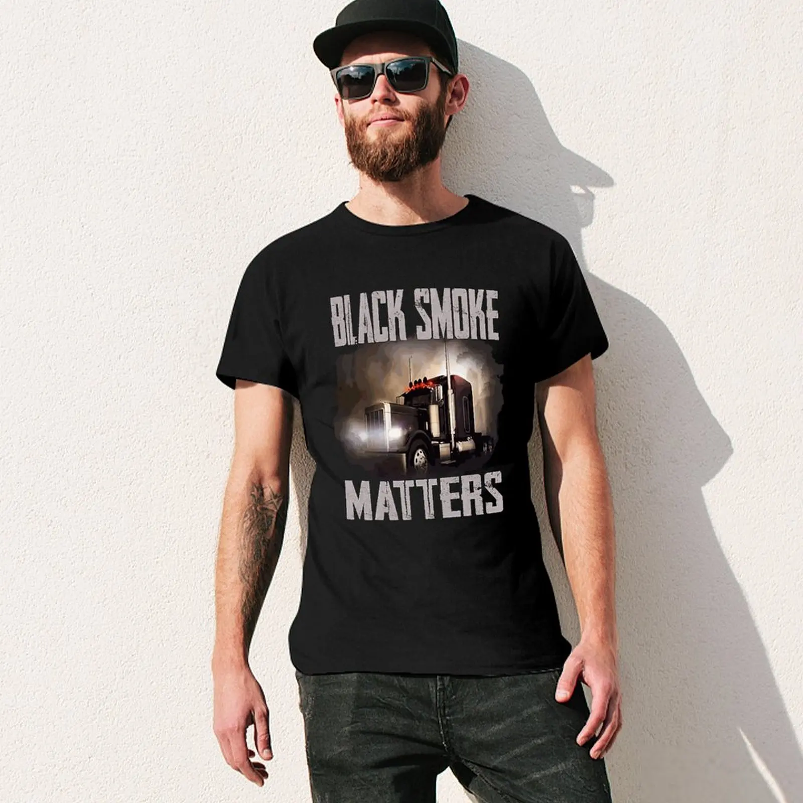 BLACK SMOKE MATTERS T Shirt  Vintage T-Shirts Short Sleeves Printed Tshirt Hot Sale Summer EMO Big Size Tees