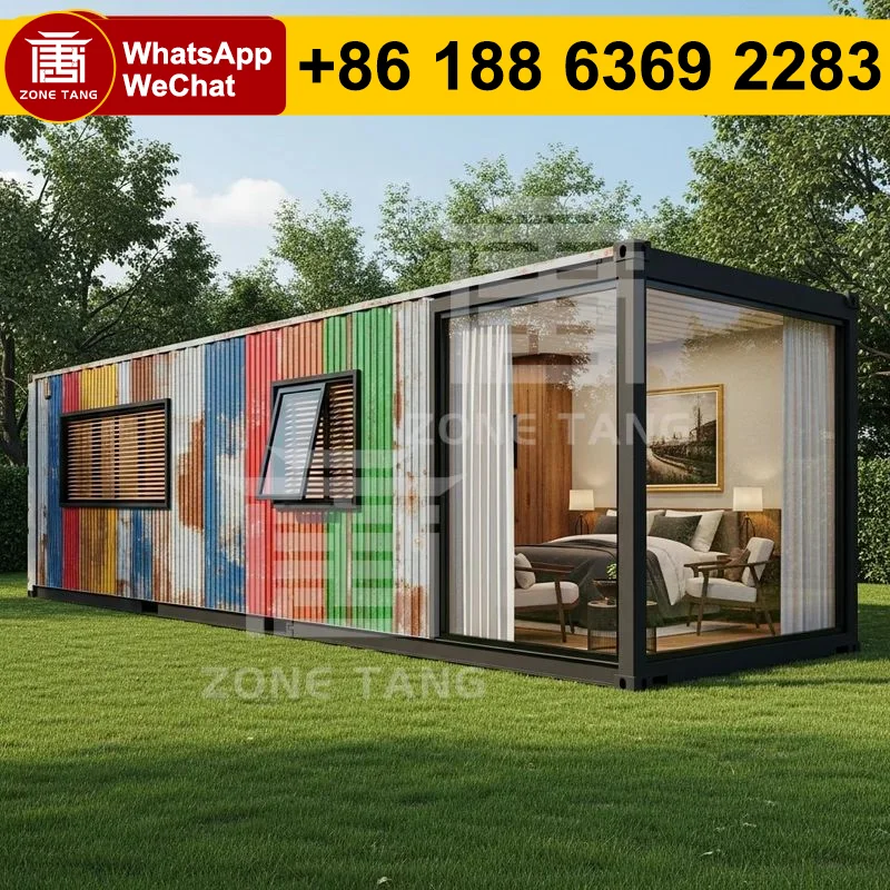 

House Modular Temporary Canteen Mobile Home Dealers 40ft Container House Kit Homes Prefab Cabins Container Cabin House House USA