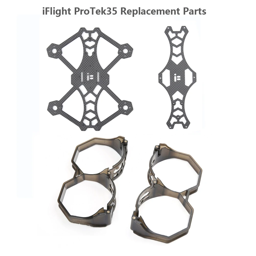 Oryginalne części zamienne iFlight ProTek35 do płyty górnej / płyty dolnej / osłony ramienia TPU / osłony podpórki