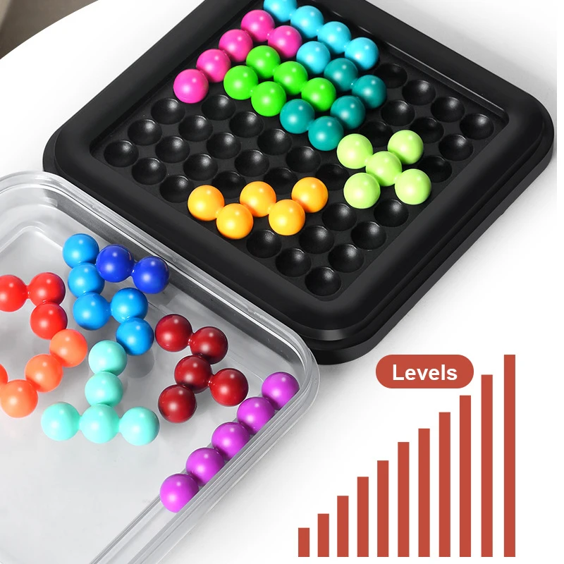 IQ Puzzler Game Wisdom Magic Beads Children Board Game Education Learning Toys Logical Thinking Training Educational Agency 6+