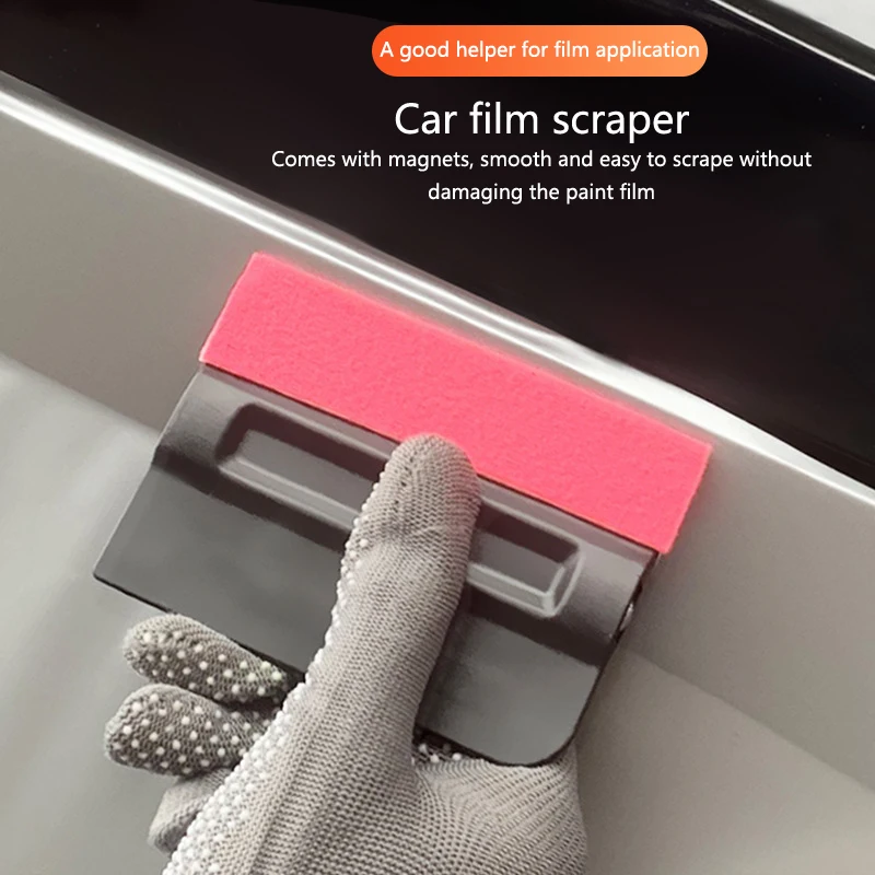 1 Pcs Magnetic Card Squeegee Felt Cloth Edge Squeegee No Scratch Applicator Car Window Tinting Film Tools