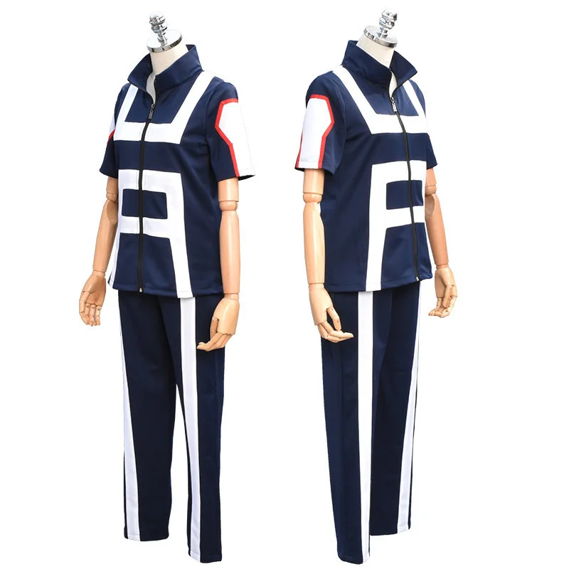 JP Anime Boku no Hero Bakugou Katsuki/Iida Tenya/Todoroki Shouto Cosplay Costume My Hero Academia Sportswear Tops+Pants