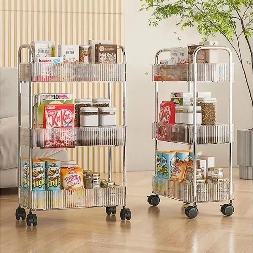 

Mobile Storage Rack Trolley Organizer Household Kitchen Multifunctional Cart With Wheels Home Accessories Multi Storey