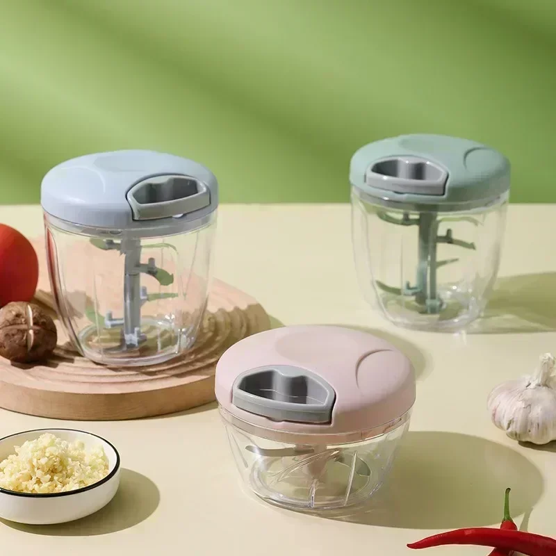Large Manual Garlic Crusher Mincer Durable Kitchen Garlic Masher Meat Grinder Multi-Function Easy Clean Baby Food Mini Processor - view 3