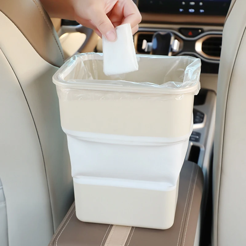 Multifunktionaler Faltbarer Wasserdichter Auto-Mülleimer Mini Auto-Abfalleimer Abfallbehälter Abfallorganizer für Auto-Zubehör