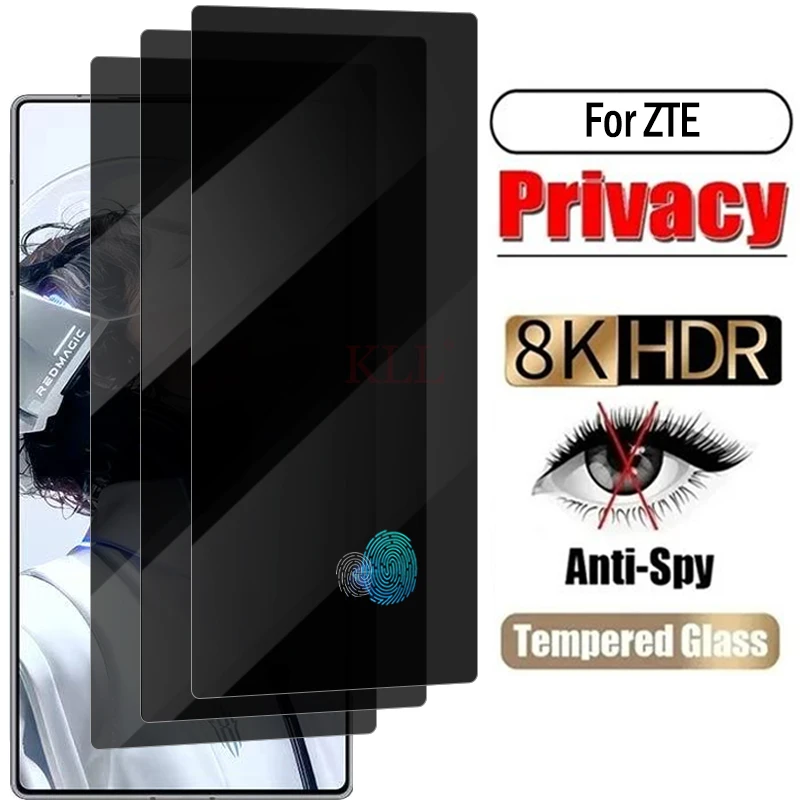 1-3 pces vidro temperado de privacidade para zte nubia redmagic 11 pro + protetor de tela anti espião para nubia z80 desbloqueio de vidro ultra fino