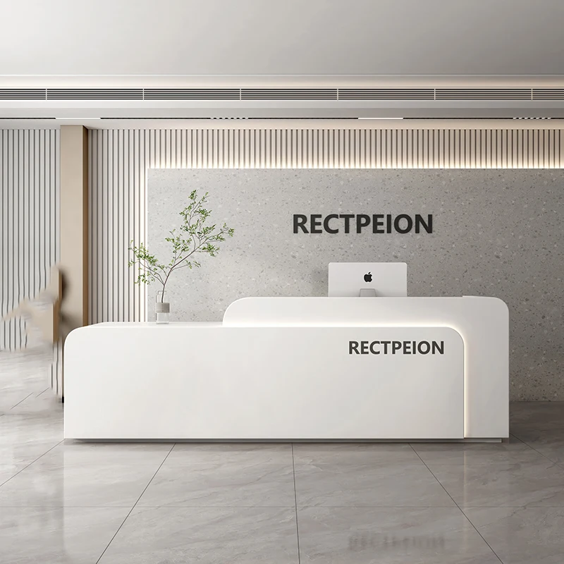 Office Register Front Reception Desk Modern Beauty Salon Bar Counter Cashier Clinic Spa Mostrador Recepcion Commercial Furniture