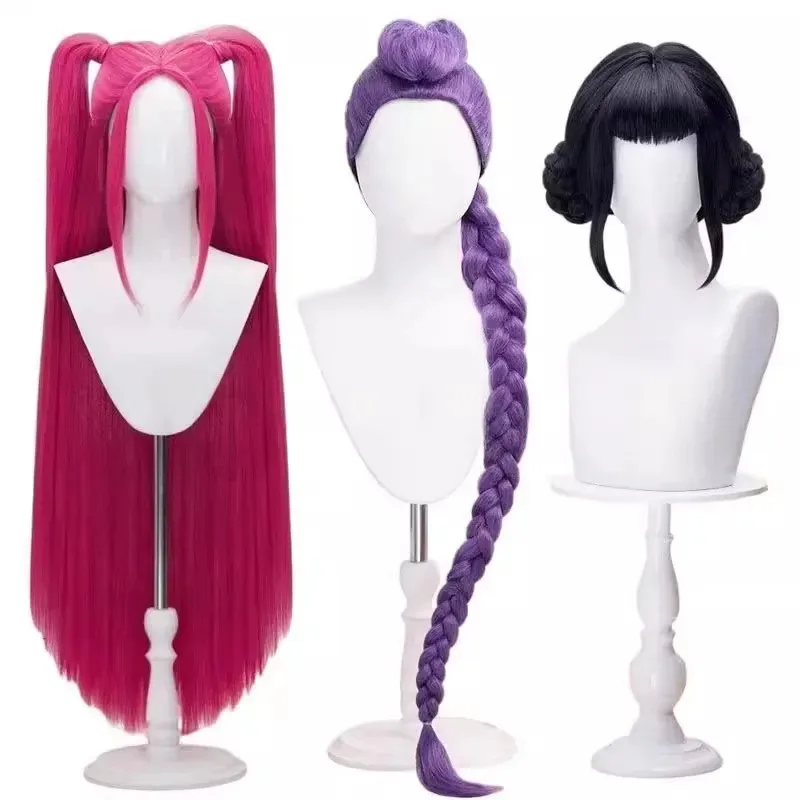 L2025l nuevo disfraz de Rumi Zoey Mira, peluca para mujeres y niñas, traje de cuero blanco, fiesta de Carnaval de Halloween, cómic-con, juego de rol